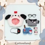 Hearts-for-Puppy Six Pieces Set for 20cm Cotton Doll - Image 2