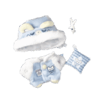 Bear Pajamas Three Pieces Set for 10cm Cotton Doll - ภาพ 4