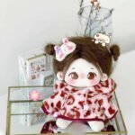 Leopard Print Hoodie Set for 20cm Cotton Doll - Image 6
