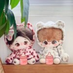 Leopard Print Hoodie Set for 20cm Cotton Doll - Image 3