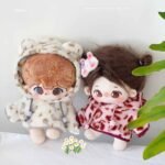 Leopard Print Hoodie Set for 20cm Cotton Doll - Image 2