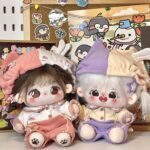 Color-Block Romper Set for 20cm Cotton Doll – Image 2