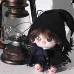 Witch & Black Cat Two Pieces Set for 20cm Cotton Doll – Image 2