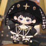 Glamorous Gold-Trimmed Bunny Four Pieces Set for 20cm Cotton Doll