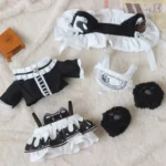 Cat Maid Five Pieces Set for 20cm Cotton Doll - Image 4