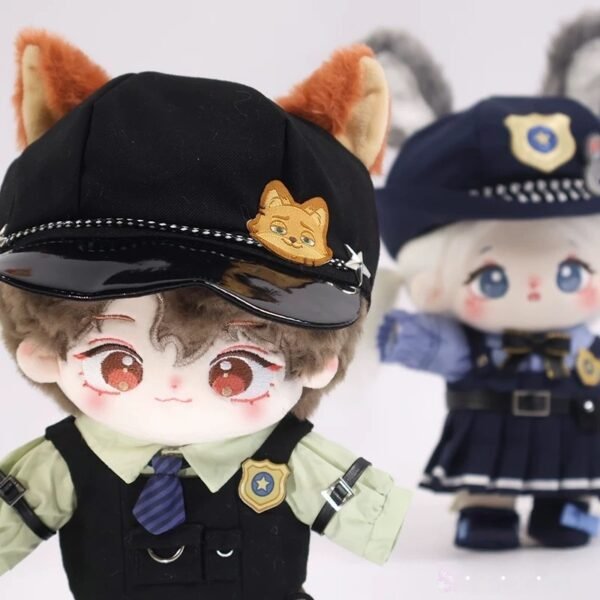 Fox & Bunny Detective Agency Five Pieces Set for 20cm Cotton Doll