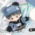 Denim Jacket Teddy Bear Four Pieces Set for 10cm Cotton Doll