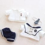 Japanese School Uniform Four Pieces Set for 20cm Cotton Doll - Image 5