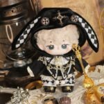 Glamorous Gold-Trimmed Bunny Four Pieces Set for 15cm Cotton Doll - ภาพ 3